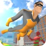 icon Flying Running Superhero Escape