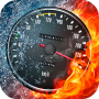 icon Burning Speedometer Wallpaper